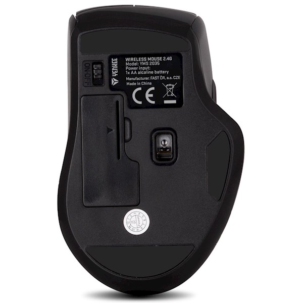 მაუსი Yankee YMS 2035, Wireless, USB, Mouse, Black 135812 YMS 2035